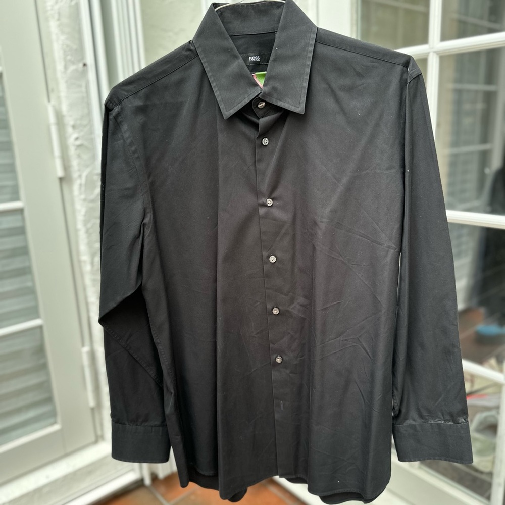Men's Black Dress Shirt- BOSS